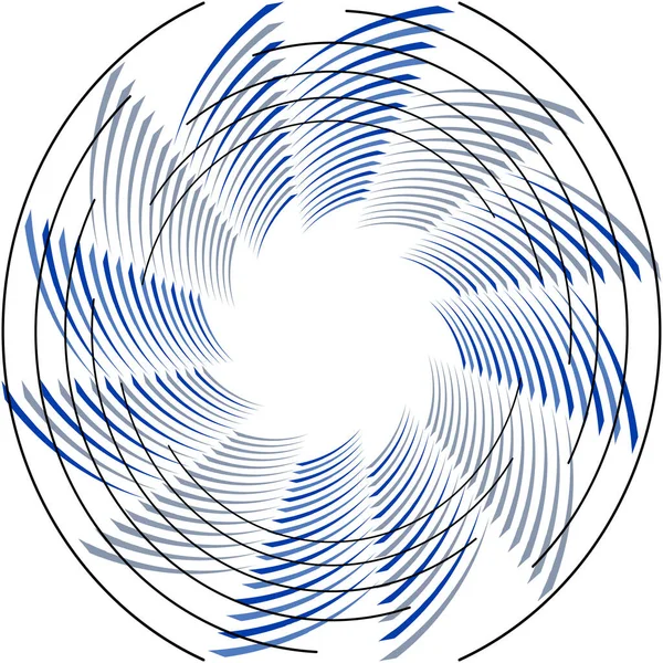 Abstracte Spiraal Draaikolk Wervelvector Voluut Helix Cochleaire Vertigo Cirkelvormig Geometrische — Stockvector