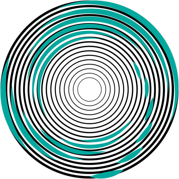 Overlaying abstract Spiral, Swirl, Twirl vector. Volute, helix, cochlear vertigo circular, geometric illustration. Abstract circle