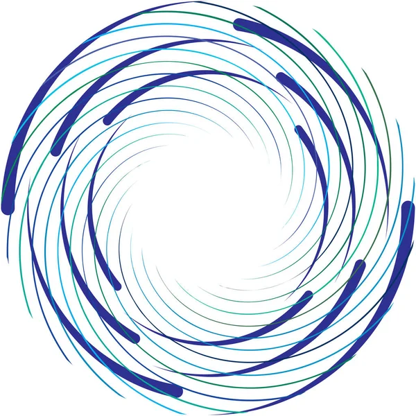 Sovrapposizione Astratta Spirale Vortice Vettore Vortice Voluta Elica Vertigini Cocleari — Vettoriale Stock