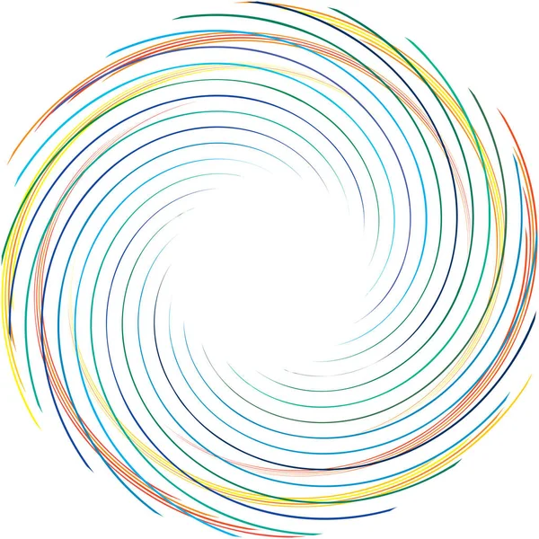 Sovrapposizione Astratta Spirale Vortice Vettore Vortice Voluta Elica Vertigini Cocleari — Vettoriale Stock