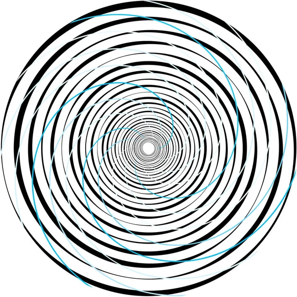 Överlagring Abstrakt Spiral Virvel Virvel Vektor Volute Helix Cochlear Vertigo — Stock vektor