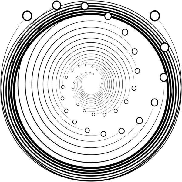 Absztrakt Spirál Örvény Forgó Vektor Volute Helix Cochlearis Vertigo Körkörös — Stock Vector