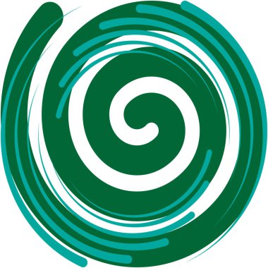Soyut sarmal, girdap, dönme vektörü örtüşüyor. Volute, helix, koklear vertigo dairesel, geometrik çizim. Soyut çember