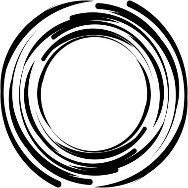 Soyut sarmal, girdap, dönme vektörü örtüşüyor. Volute, helix, koklear vertigo dairesel, geometrik çizim. Soyut çember