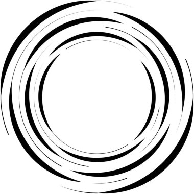 Soyut sarmal, girdap, dönme vektörü örtüşüyor. Volute, helix, koklear vertigo dairesel, geometrik çizim. Soyut çember