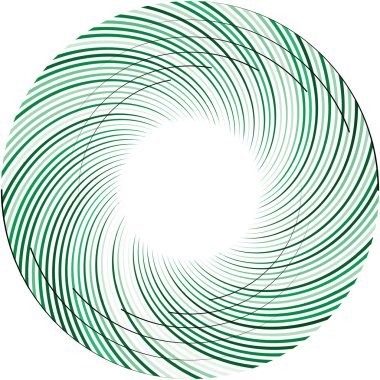 Soyut sarmal, girdap, dönme vektörü örtüşüyor. Volute, helix, koklear vertigo dairesel, geometrik çizim. Soyut çember