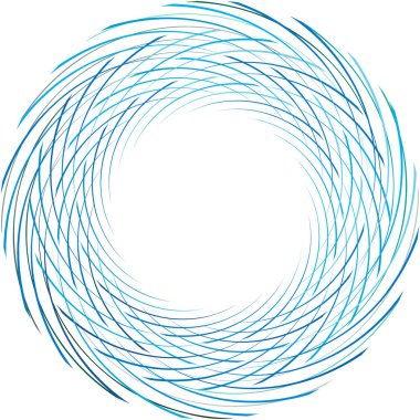 Soyut sarmal, girdap, dönme vektörü örtüşüyor. Volute, helix, koklear vertigo dairesel, geometrik çizim. Soyut çember