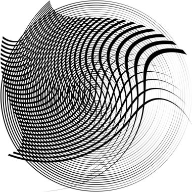 Soyut sarmal, girdap, dönme vektörü örtüşüyor. Volute, helix, koklear vertigo dairesel, geometrik çizim. Soyut çember