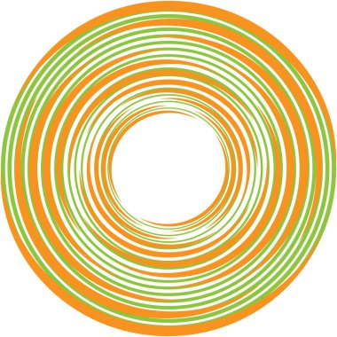 Soyut sarmal, girdap, dönme vektörü örtüşüyor. Volute, helix, koklear vertigo dairesel, geometrik çizim. Soyut çember