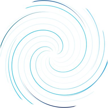 Soyut sarmal, girdap, dönme vektörü örtüşüyor. Volute, helix, koklear vertigo dairesel, geometrik çizim. Soyut çember