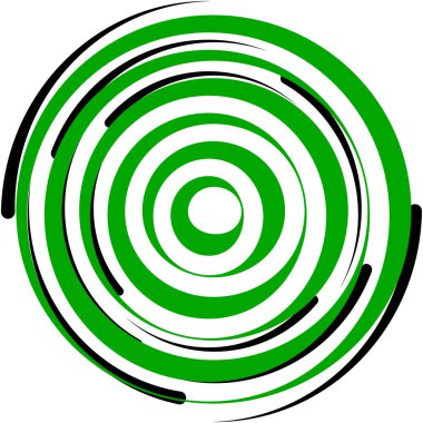 Soyut sarmal, girdap, dönme vektörü örtüşüyor. Volute, helix, koklear vertigo dairesel, geometrik çizim. Soyut çember
