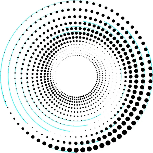 Sobreposição Abstrato Espiral Redemoinho Twirl Vetor Voluta Hélice Vertigem Coclear — Vetor de Stock