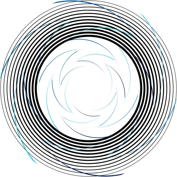 Superposition Abstraite Spirale Tourbillon Vecteur Tourbillon Volute Hélice Vertige Cochléaire — Image vectorielle