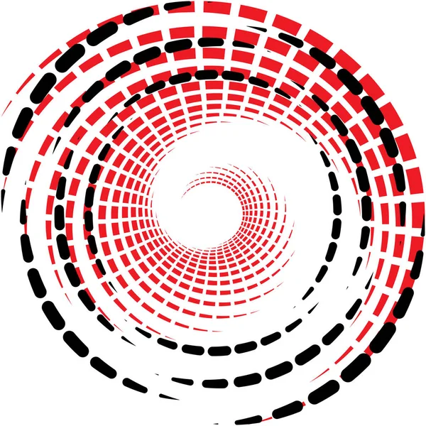 추상적 스피랄 벡터를 뛰어넘는 달팽이관은 동그랗고 기하학적 그림입니다 — 스톡 벡터