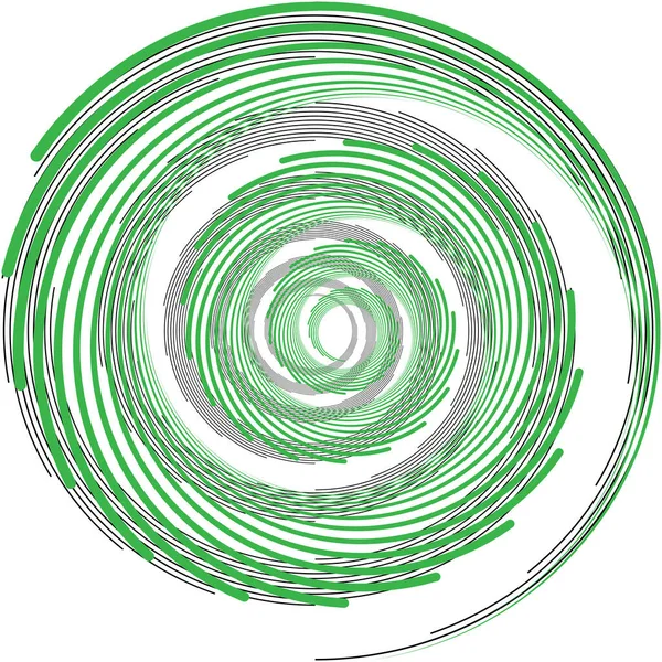 Superposition Abstraite Spirale Tourbillon Vecteur Tourbillon Volute Hélice Vertige Cochléaire — Image vectorielle