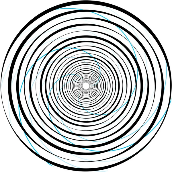 Überlagerung Abstrakter Spirale Wirbel Wirbelvektor Volute Helix Cochlea Schwindel Kreisförmig — Stockvektor