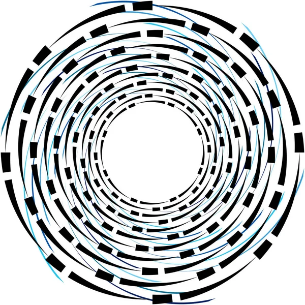 Abstracte Spiraal Draaikolk Wervelvector Voluut Helix Cochleaire Vertigo Cirkelvormig Geometrische — Stockvector