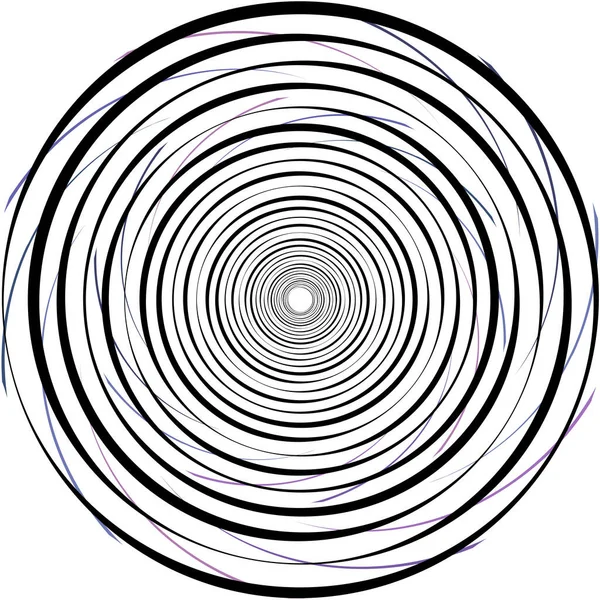 Sovrapposizione Astratta Spirale Vortice Vettore Vortice Voluta Elica Vertigini Cocleari — Vettoriale Stock