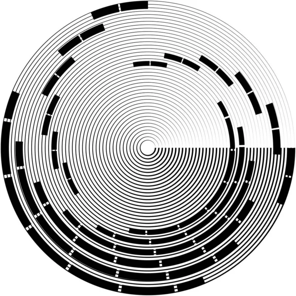 抽象的なスパイラル 渦巻き ツイルベクトルを上書きします ヴォリュート らせん 人工内耳のめまいの円形 幾何学的なイラスト 概要円 — ストックベクタ