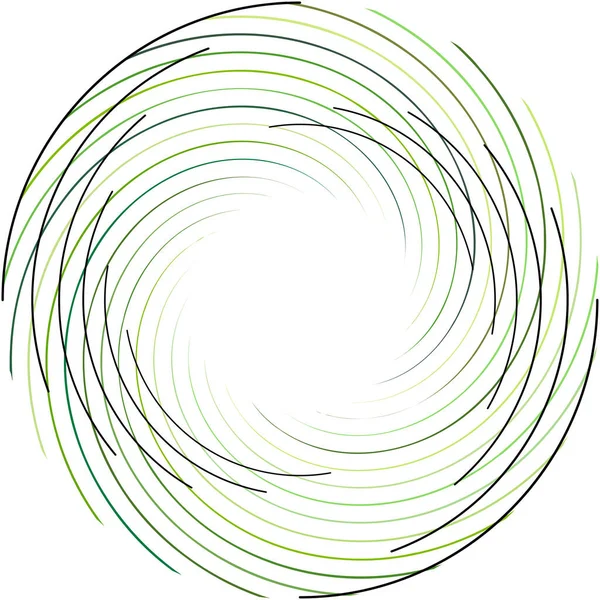抽象的なスパイラル 渦巻き ツイルベクトルを上書きします ヴォリュート らせん 人工内耳のめまいの円形 幾何学的なイラスト 概要円 — ストックベクタ