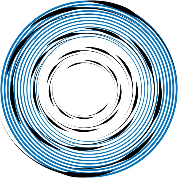 Superposition Abstraite Spirale Tourbillon Vecteur Tourbillon Volute Hélice Vertige Cochléaire — Image vectorielle