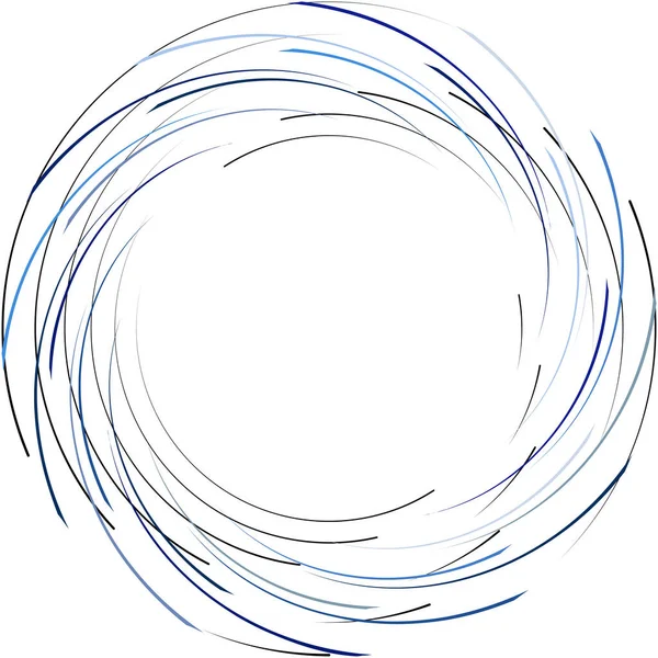 Sobreposição Abstrato Espiral Redemoinho Twirl Vetor Voluta Hélice Vertigem Coclear — Vetor de Stock