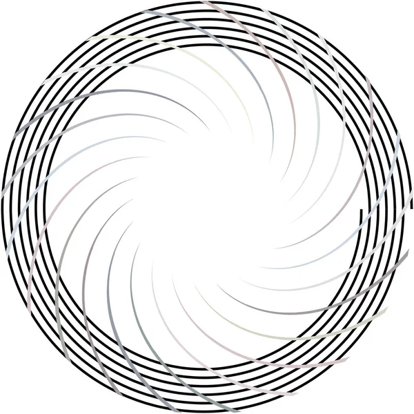 Superposition Abstraite Spirale Tourbillon Vecteur Tourbillon Volute Hélice Vertige Cochléaire — Image vectorielle