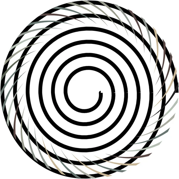 Sobreposição Abstrato Espiral Redemoinho Twirl Vetor Voluta Hélice Vertigem Coclear —  Vetores de Stock