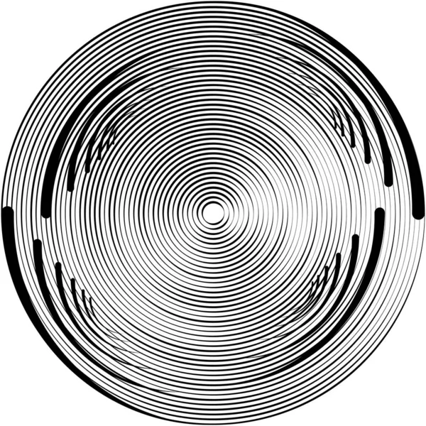 Abstracte Spiraal Draaikolk Wervelvector Voluut Helix Cochleaire Vertigo Cirkelvormig Geometrische — Stockvector