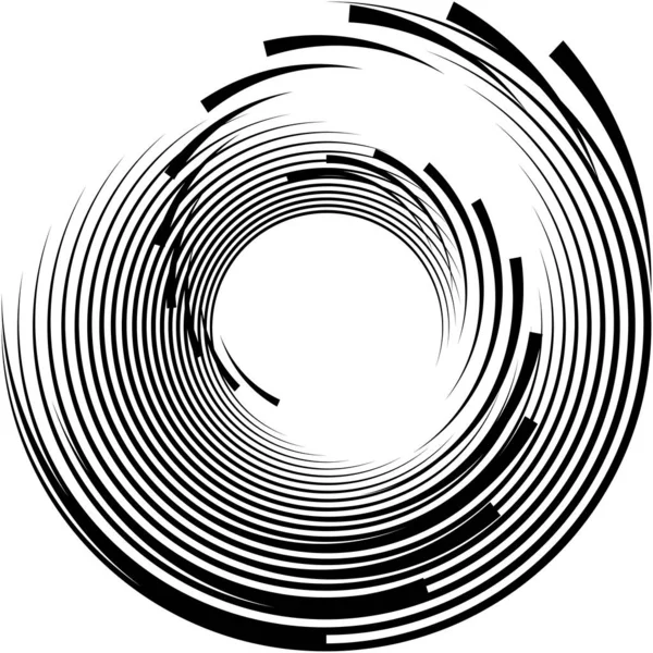 Espiral Abstracta Superpuesta Remolino Vector Giro Voluta Hélice Vértigo Coclear — Vector de stock