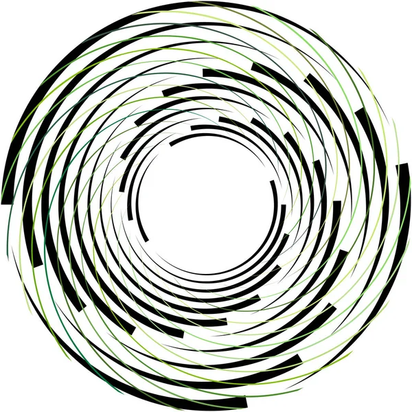 Sovrapposizione Astratta Spirale Vortice Vettore Vortice Voluta Elica Vertigini Cocleari — Vettoriale Stock