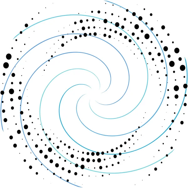 Espiral Abstracta Superpuesta Remolino Vector Giro Voluta Hélice Vértigo Coclear — Archivo Imágenes Vectoriales