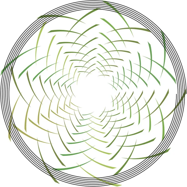 Sovrapposizione Astratta Spirale Vortice Vettore Vortice Voluta Elica Vertigini Cocleari — Vettoriale Stock