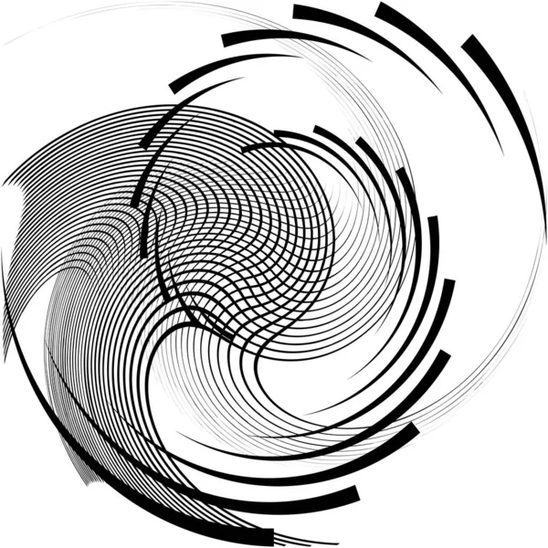 Superposition Abstraite Spirale Tourbillon Vecteur Tourbillon Volute Hélice Vertige Cochléaire — Image vectorielle