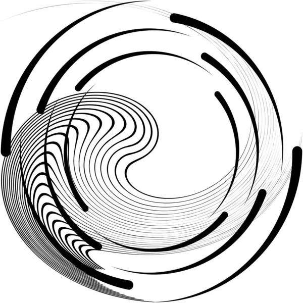 Sovrapposizione Astratta Spirale Vortice Vettore Vortice Voluta Elica Vertigini Cocleari — Vettoriale Stock