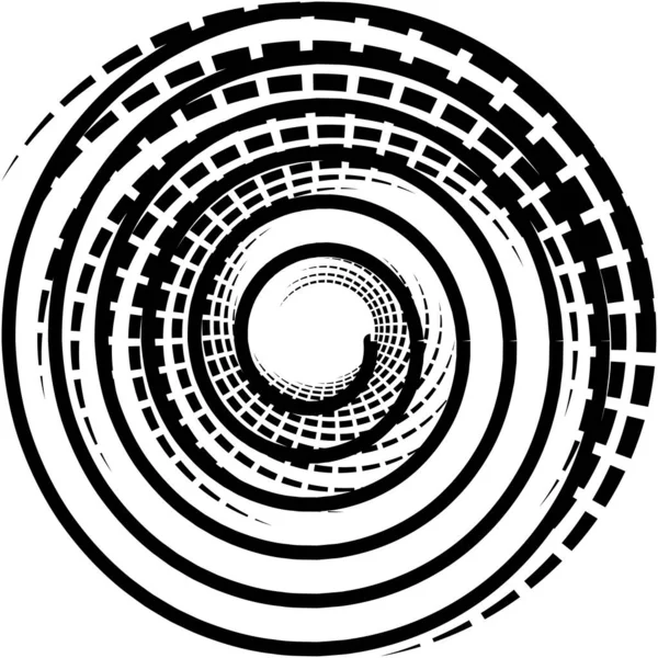 Sovrapposizione Astratta Spirale Vortice Vettore Vortice Voluta Elica Vertigini Cocleari — Vettoriale Stock