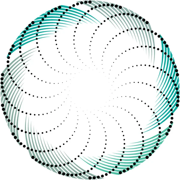 Överlagring Abstrakt Spiral Virvel Virvel Vektor Volute Helix Cochlear Vertigo — Stock vektor