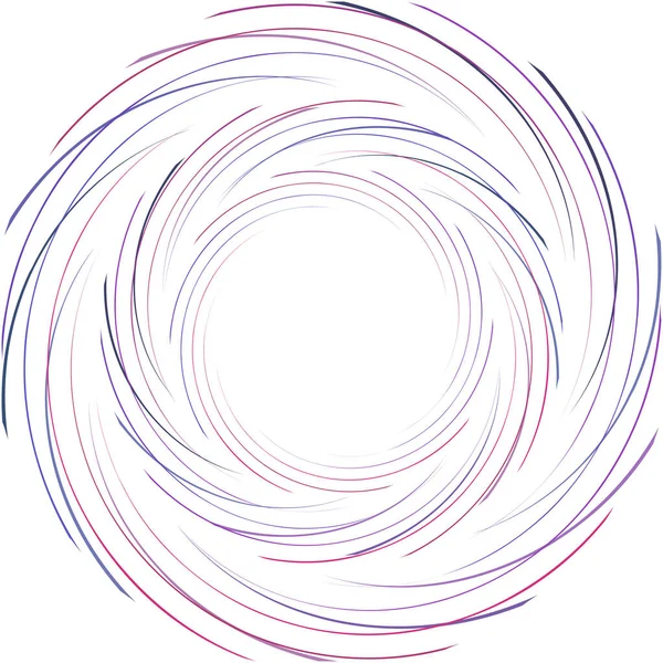 Abstracte Spiraal Draaikolk Wervelvector Voluut Helix Cochleaire Vertigo Cirkelvormig Geometrische — Stockvector