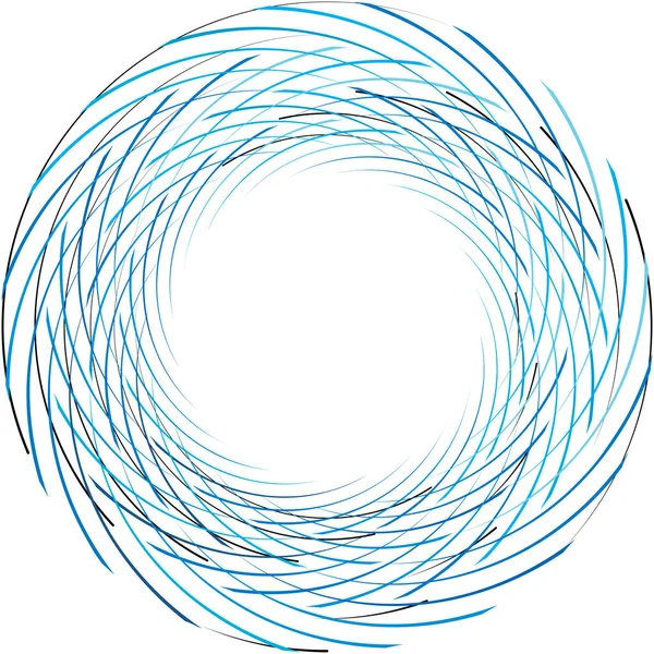 Överlagring Abstrakt Spiral Virvel Virvel Vektor Volute Helix Cochlear Vertigo — Stock vektor