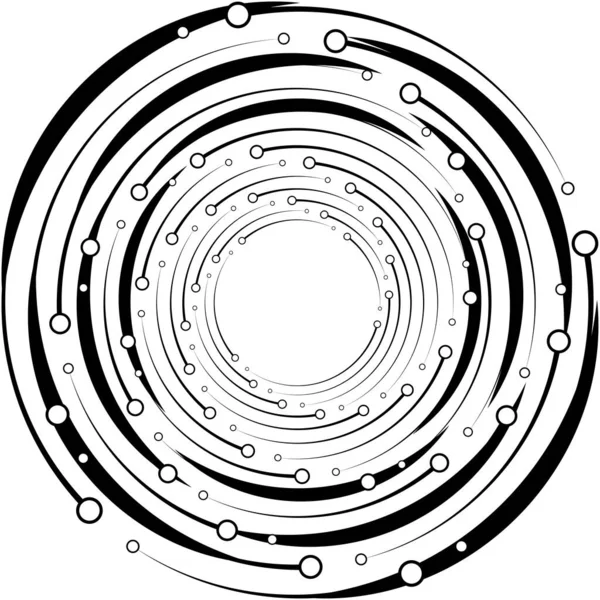 Überlagerung Abstrakter Spirale Wirbel Wirbelvektor Volute Helix Cochlea Schwindel Kreisförmig — Stockvektor