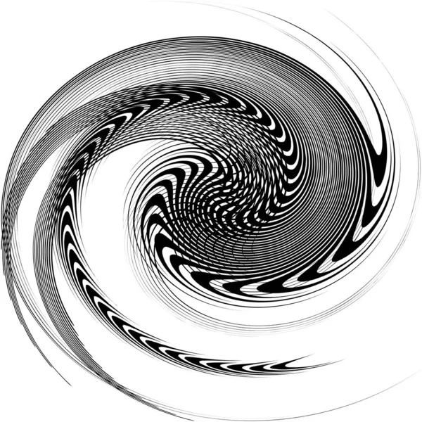 Espiral Abstracta Superpuesta Remolino Vector Giro Voluta Hélice Vértigo Coclear — Vector de stock