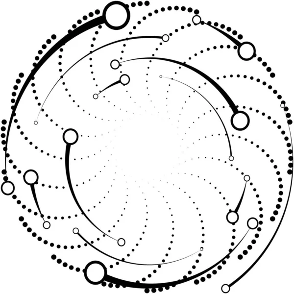 Superposition Abstraite Spirale Tourbillon Vecteur Tourbillon Volute Hélice Vertige Cochléaire — Image vectorielle