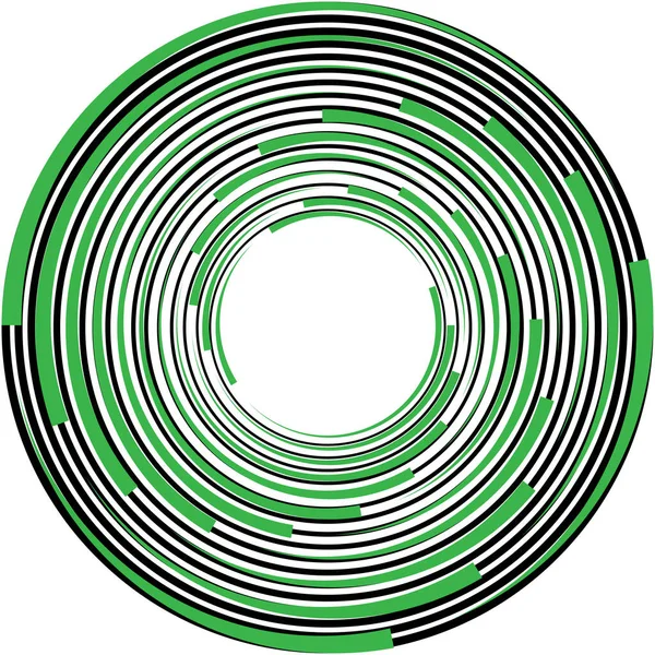 抽象的なスパイラル 渦巻き ツイルベクトルを上書きします ヴォリュート らせん 人工内耳のめまいの円形 幾何学的なイラスト 概要円 — ストックベクタ