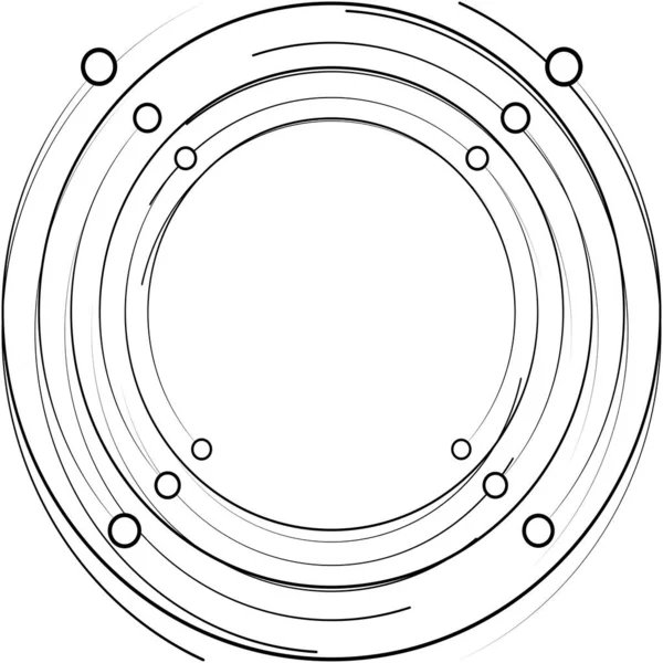 Sobreposição Abstrato Espiral Redemoinho Twirl Vetor Voluta Hélice Vertigem Coclear —  Vetores de Stock