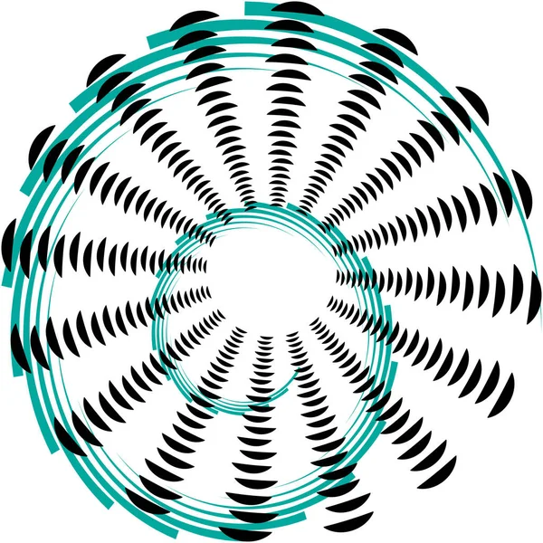 Abstracte Spiraal Draaikolk Wervelvector Voluut Helix Cochleaire Vertigo Cirkelvormig Geometrische — Stockvector