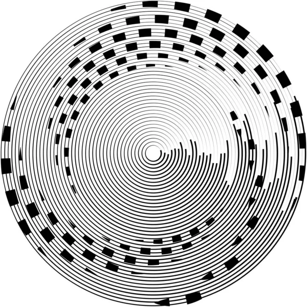 Abstracte Spiraal Draaikolk Wervelvector Voluut Helix Cochleaire Vertigo Cirkelvormig Geometrische — Stockvector