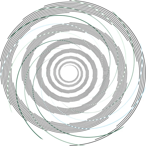 Überlagerung Abstrakter Spirale Wirbel Wirbelvektor Volute Helix Cochlea Schwindel Kreisförmig — Stockvektor