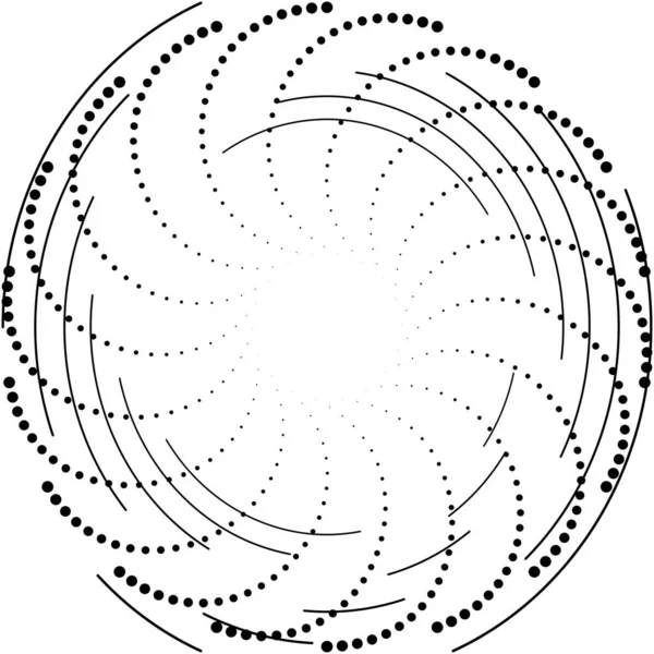 Sovrapposizione Astratta Spirale Vortice Vettore Vortice Voluta Elica Vertigini Cocleari — Vettoriale Stock