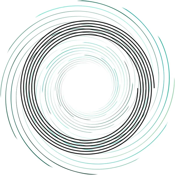 Sobreposição Abstrato Espiral Redemoinho Twirl Vetor Voluta Hélice Vertigem Coclear — Vetor de Stock