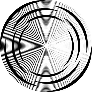 Soyut sarmal, girdap, dönme vektörü örtüşüyor. Volute, helix, koklear vertigo dairesel, geometrik çizim. Soyut çember
